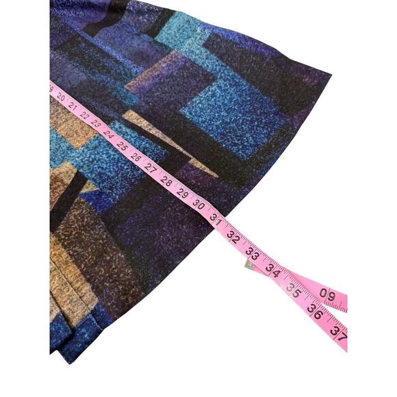 Ali Miles Womens Colorful Abstract Art To Wear Knit Buttoned Cardigan Blouse 3XL - Picture 6 of 6